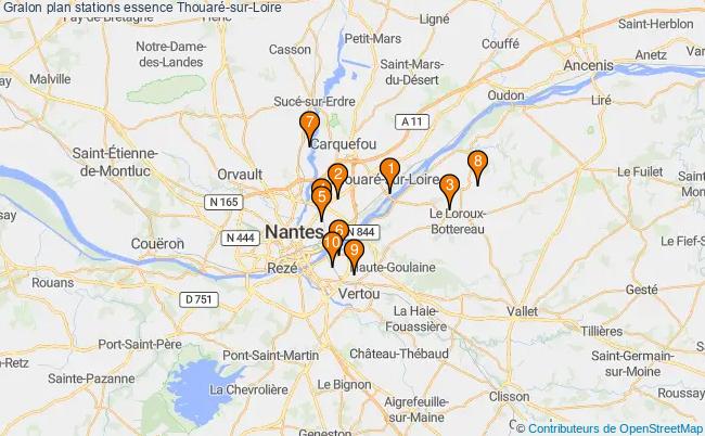 plan stations essence Thouaré-sur-loire plan stations essence Thouaré-sur-loire
