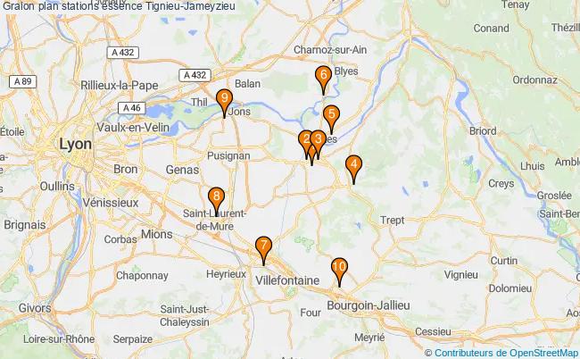 plan stations essence Tignieu-jameyzieu plan stations essence Tignieu-jameyzieu