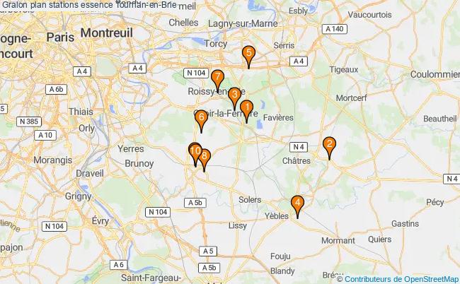 plan stations essence Tournan-en-brie plan stations essence Tournan-en-brie