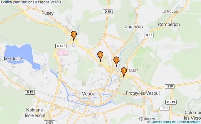 plan stations essence Vesoul plan stations essence Vesoul