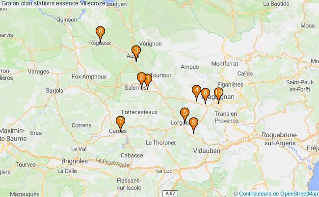 plan stations essence Villecroze plan stations essence Villecroze