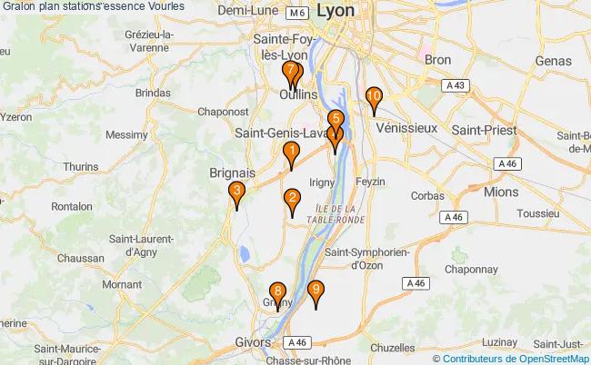 plan stations essence Vourles plan stations essence Vourles