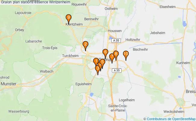 plan stations essence Wintzenheim plan stations essence Wintzenheim