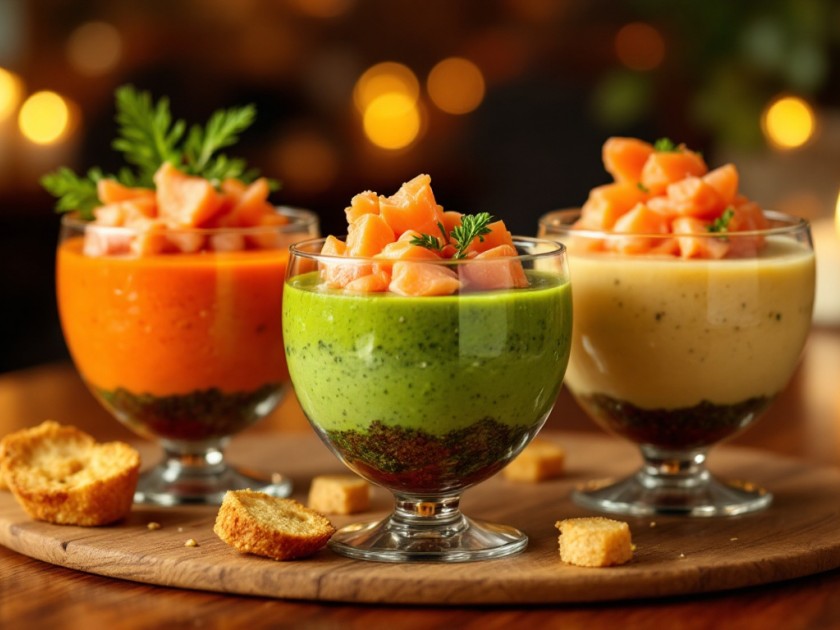 Verrine express de légumes et saumon pour impressionner