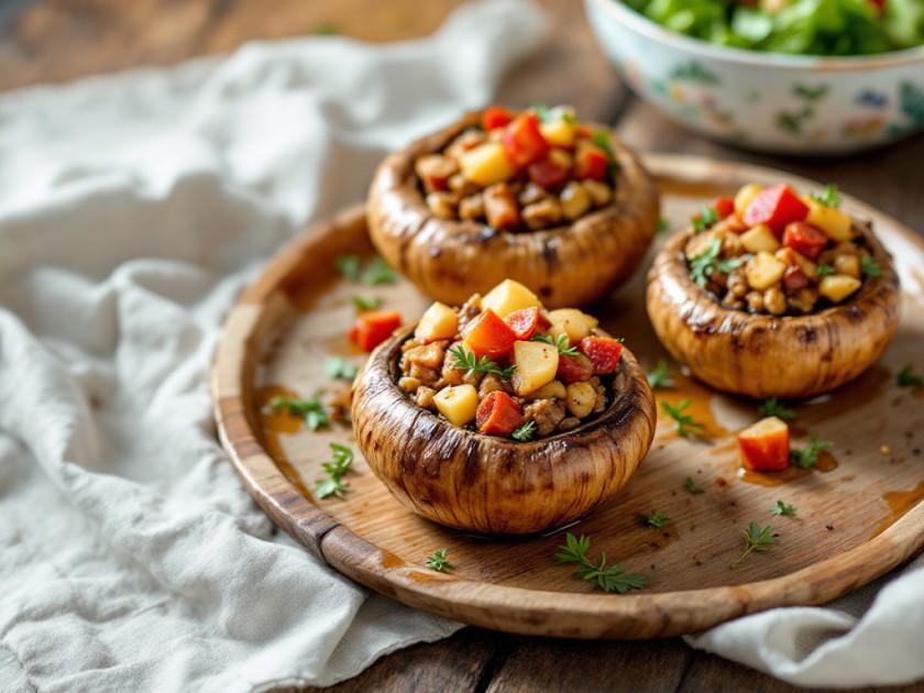 Galipettes : Champignons Farcis Savoureux