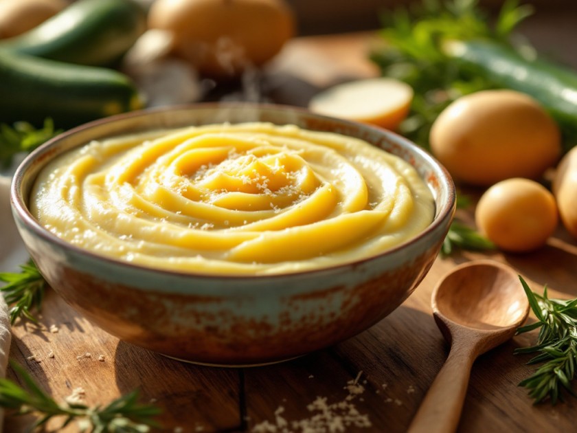 Purée de Pommes de Terre Crémeuse à la Courgette