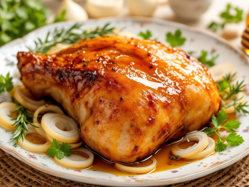 Rôti de Porc au Miel Facile et Savoureux