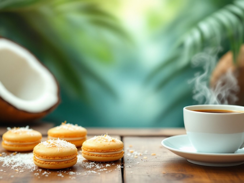 Macarons à la Noix de Coco Faciles et Rapides