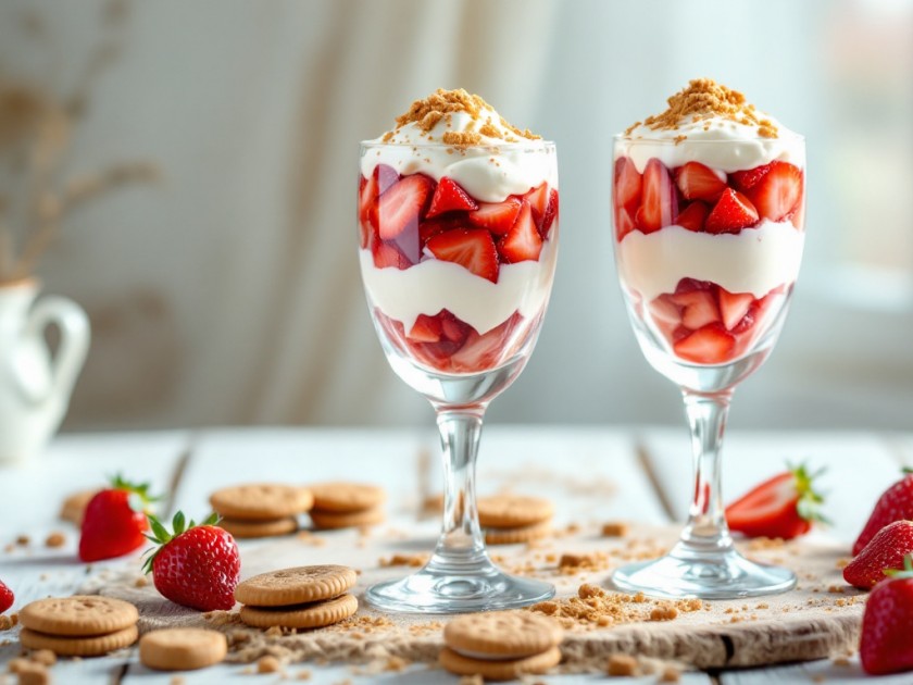 Fraises au Mascarpone et Speculoos en Verrine