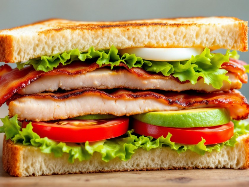 Club Sandwich au Poulet et au Bacon