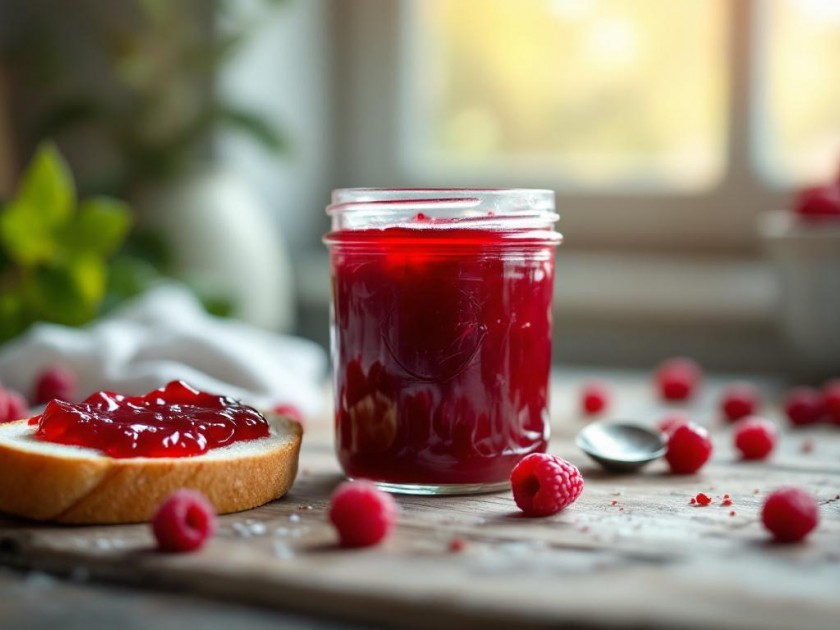 Confiture de Framboises et Groseilles Maison
