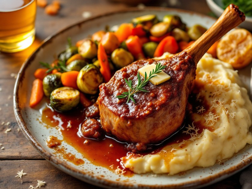 Jarret de Porc Braisé au Cidre : Recette Savoureuse et Réconfortante