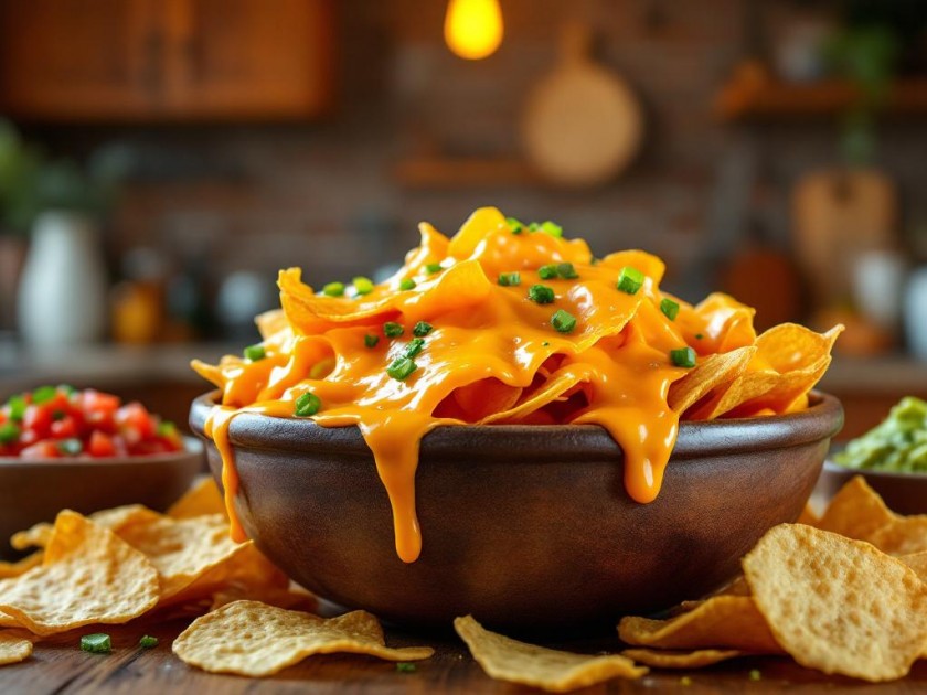 Chips de Tortillas Gratinées au Fromage