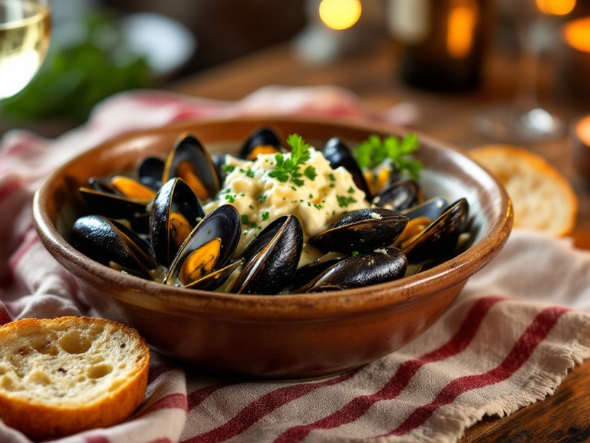 Moules au Roquefort Crémeuses : Recette Facile et Délicieuse