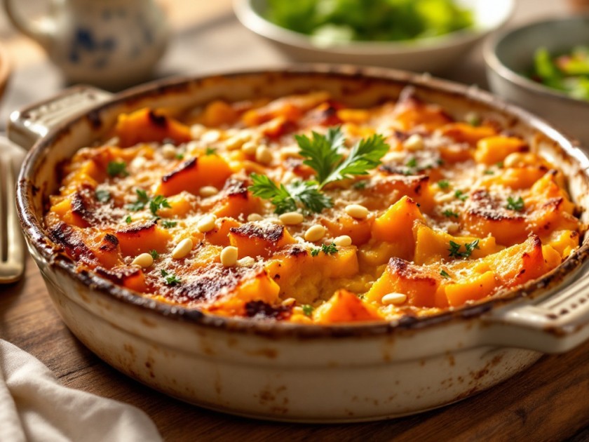 Gratin de Courge Butternut Savoureux et Réconfortant