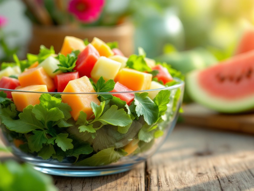 Salade Refreshing au Melon : Une Entrée Facile et Savoureuse