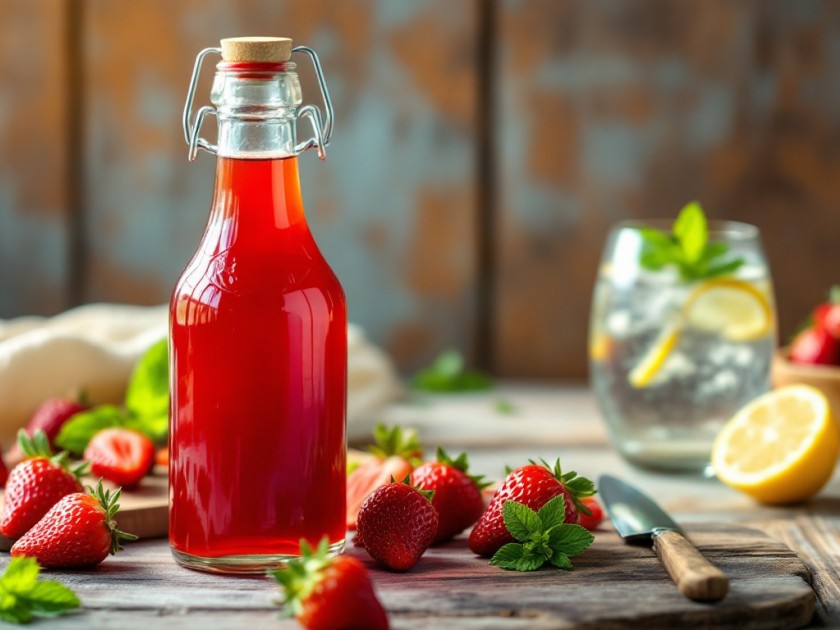 Recette Facile de Sirop de Fraises Maison