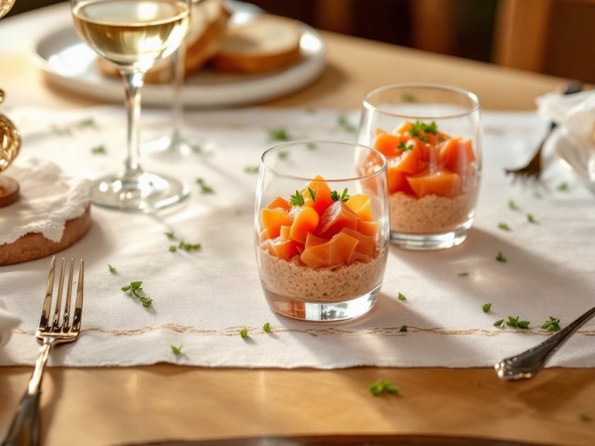 Verrine de Saumon Fumé et Rillettes de Saumon : Une Recette Facile d'Amuse-Gueule