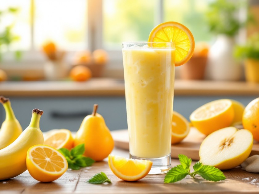 Jus de Fruits Énergisant à la Banane