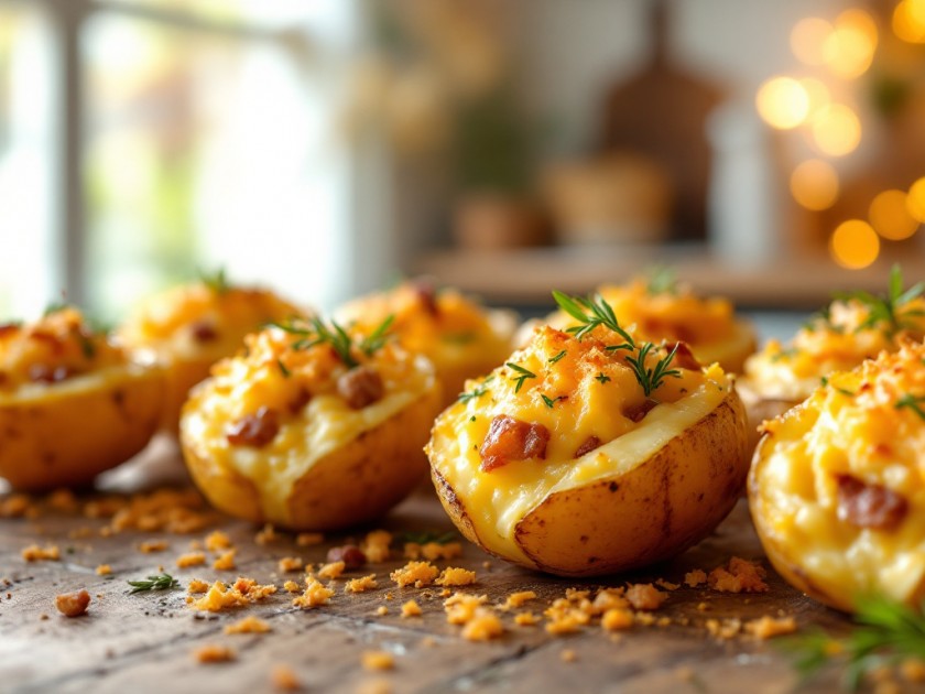 Pommes de Terres Macaire Savoureuses au Lard et Crème