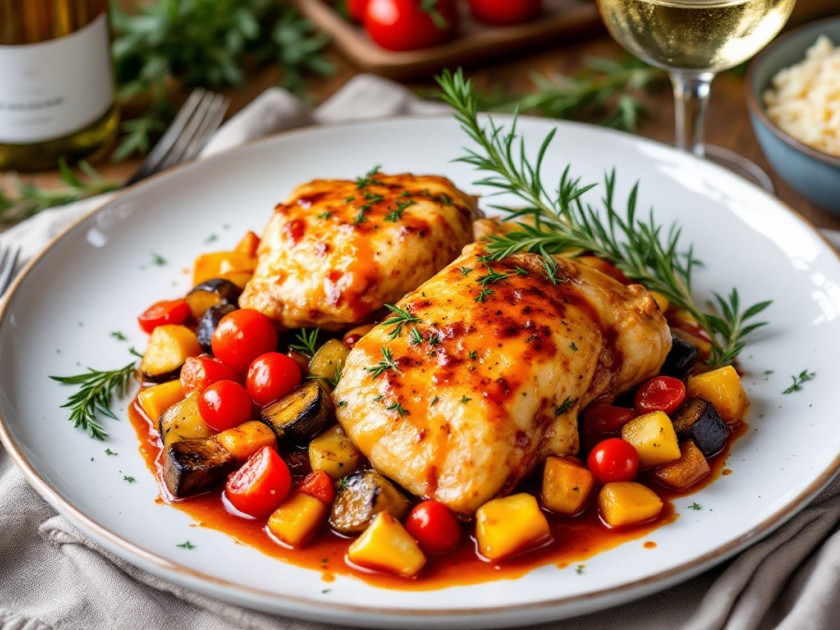 Cuises de Poulet Provençales Savoureuses au Four