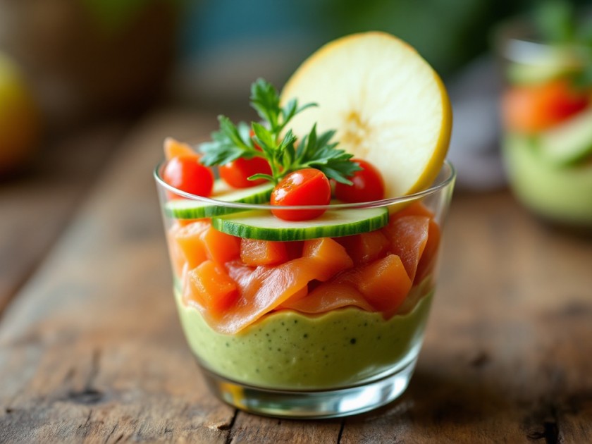Verrine de Saumon Fumé Simple et Élégante