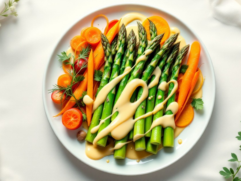 Sauce Mousseline Froid Parfaite pour Asperges et Légumes de Saison