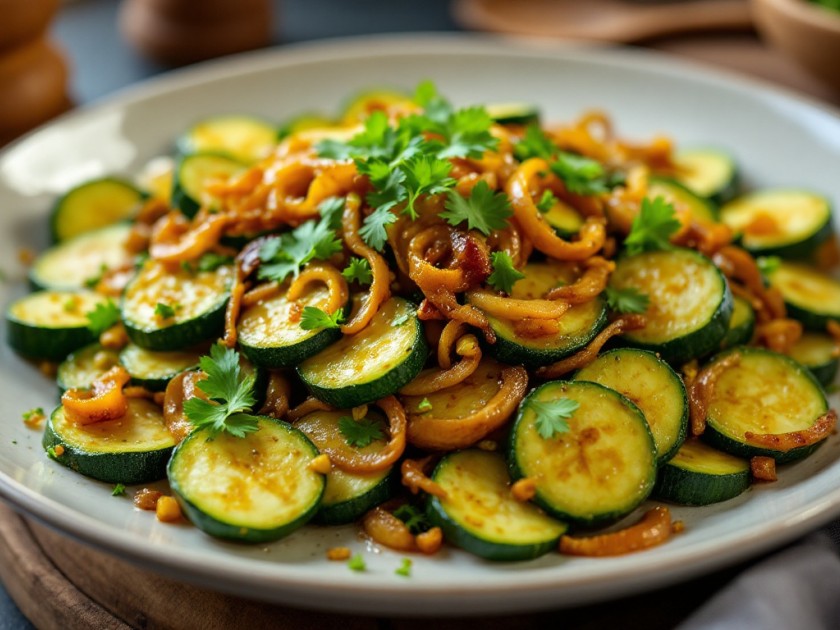 Courgettes à l'Indienne : Recette Savoureuse et Épicée