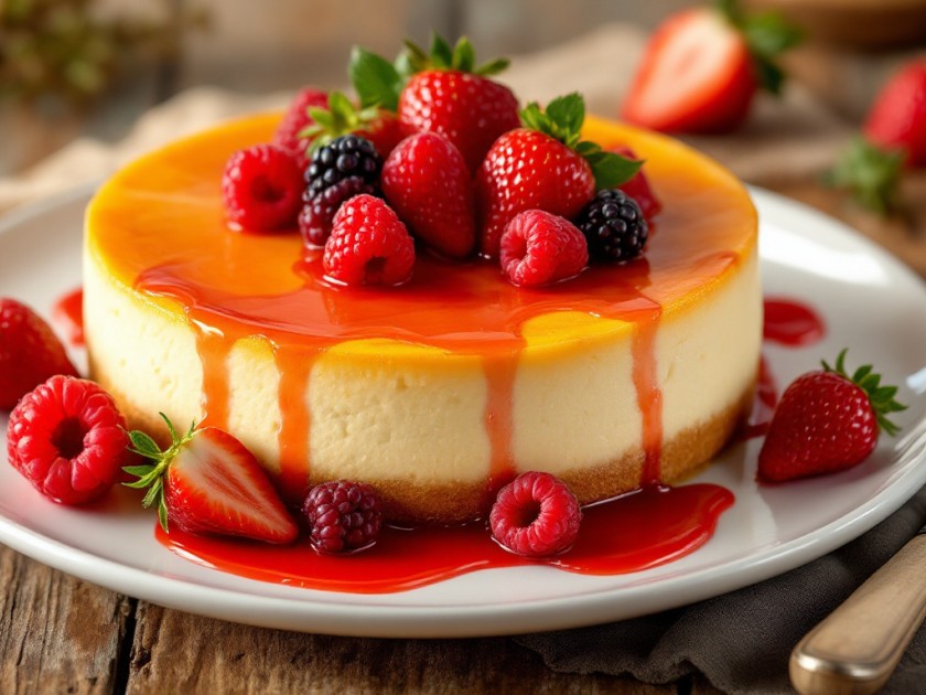 Délicieux Cheese Cake au Saint-Moret et Gingembre