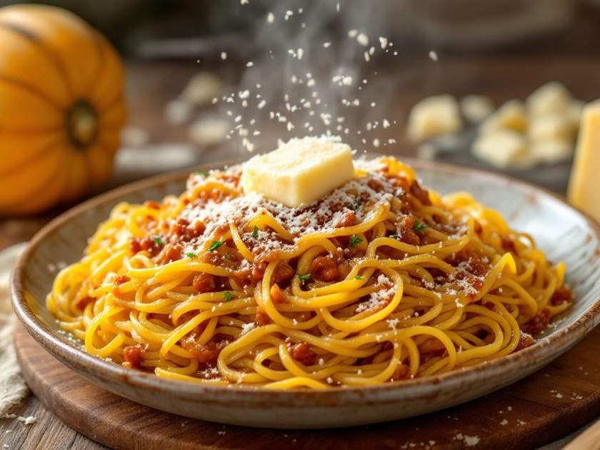 Courge Spaghetti Crémeuse au Parmesan
