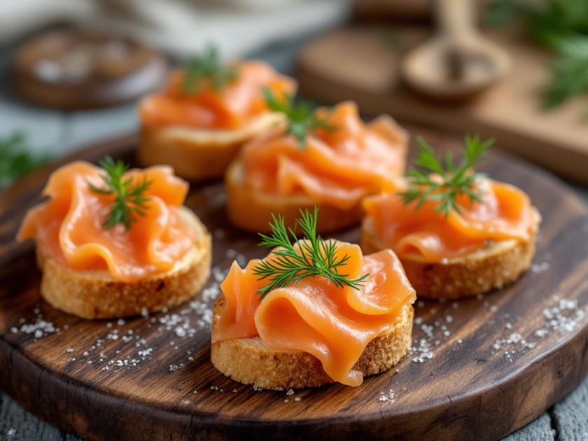 Toasts Gourmands au Saumon Fumé