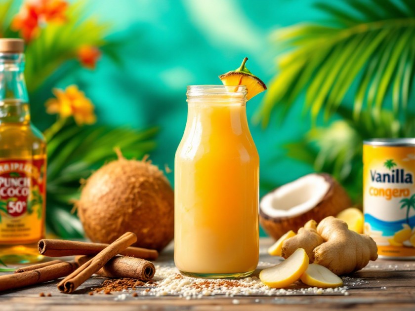 Recette du Punch Coco Créole : Boisson Sucrée et Épicée