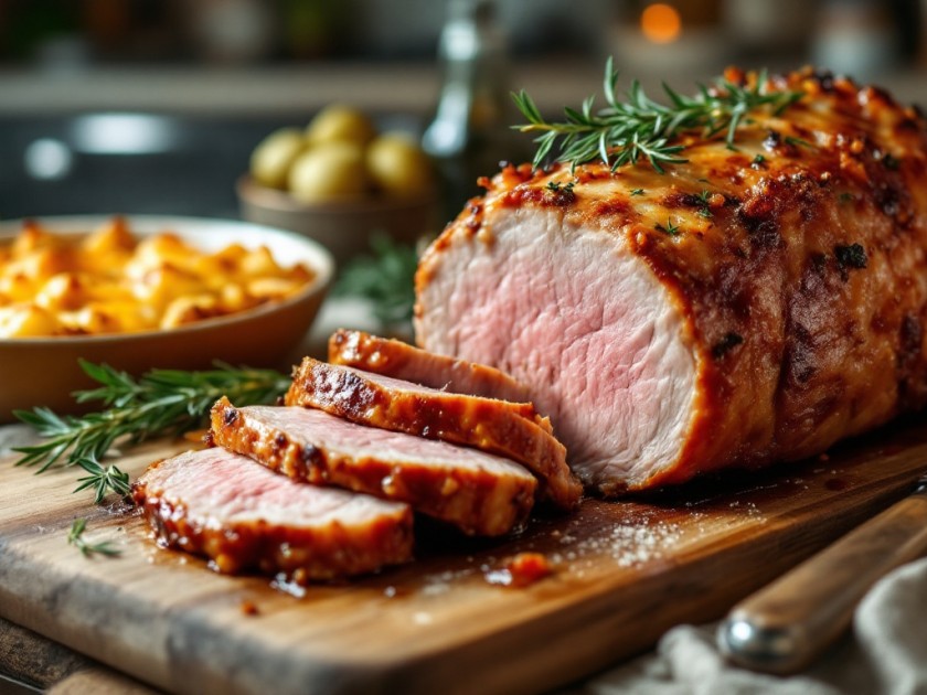 Rôti de Porc Facile avec Gratin de Pommes de Terre