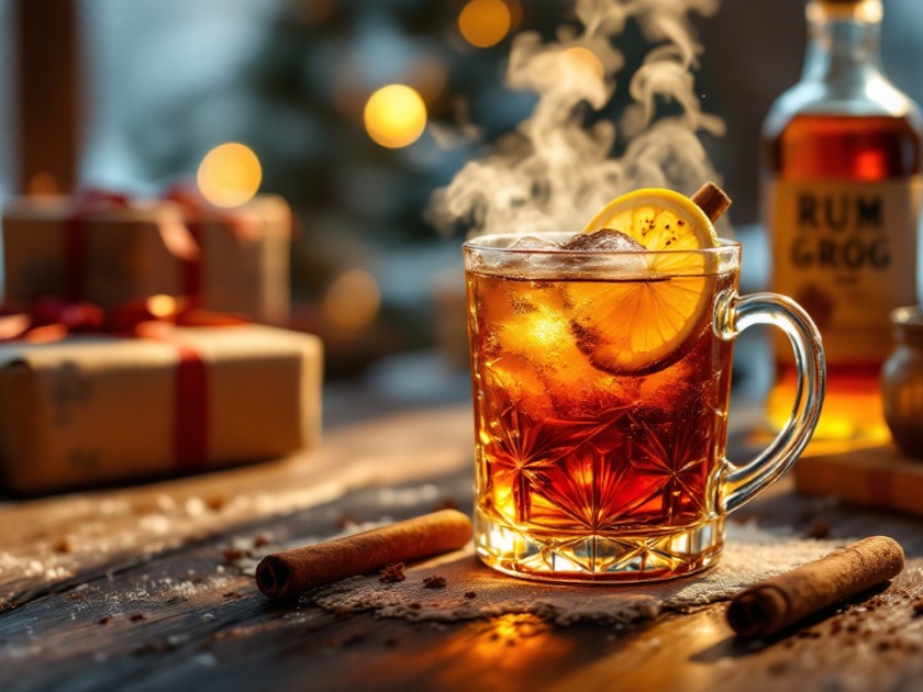 Grog Réconfortant au Rhum Épicé pour Hiver