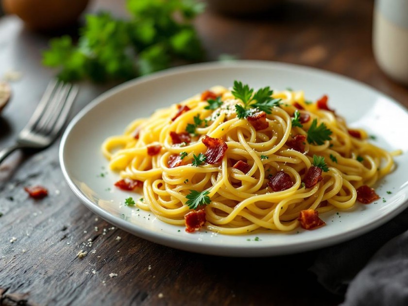 Courge Spaghetti Carbonara Savoureuse et Crémeuse