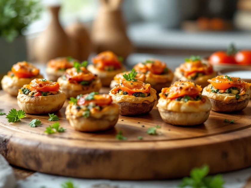 Champignons farcis : une entrée savoureuse et facile