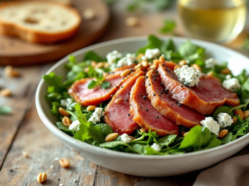 Salade Gourmande au Magret de Canard et Roquefort