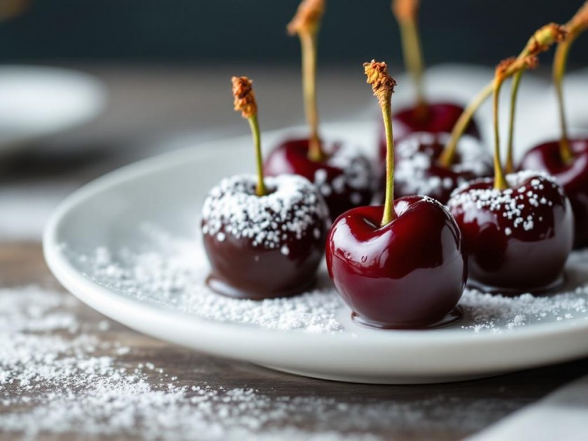 Cerises enrobées de chocolat noir facile