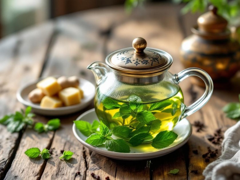 Thé à la menthe kabyle : une boisson rafraîchissante et épicée