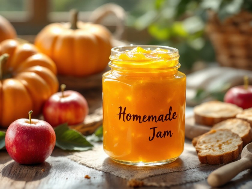 Confiture de Citrouille et Pomme Maison