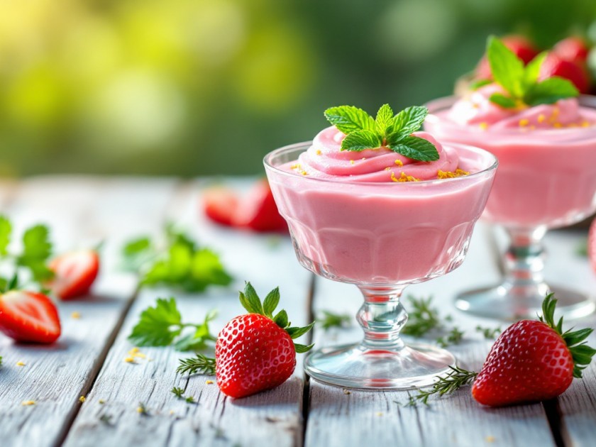 Mousse de Fraises Légère et Savoureuse