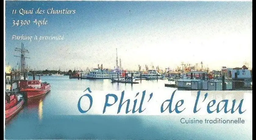 Restaurant ô Phil De L'eau Agde