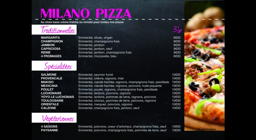 Restaurant Milano Pizza Bagnères-de-luchon