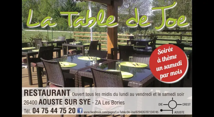 Restaurant La Table De Joe Aouste-sur-sye