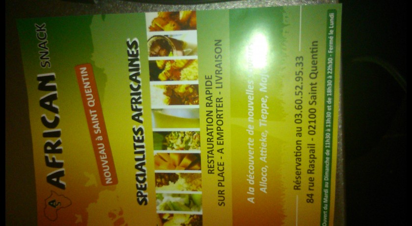 Restaurant African Snack Saint-quentin