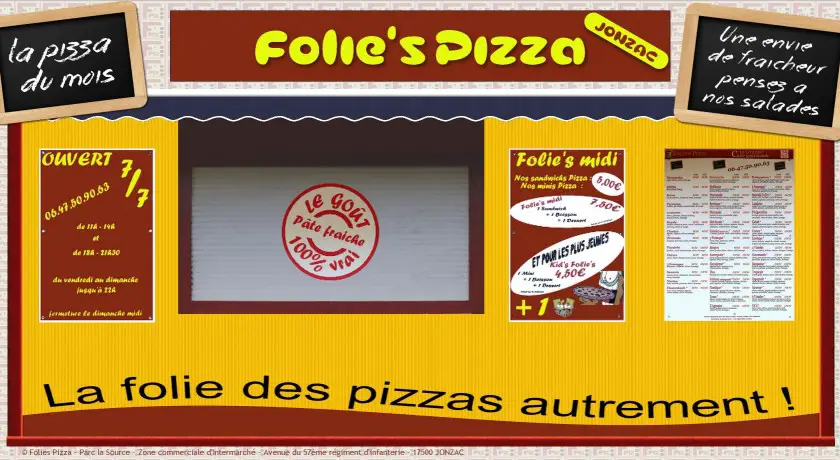 Restaurant Folie's Pizza Jonzac