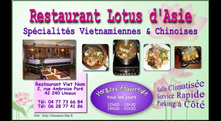 Restaurant Lotus D'asie Unieux
