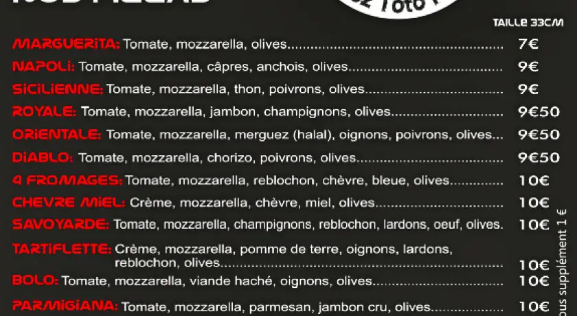 Restaurant L'aventura Cher Toto Pizz Chavanod