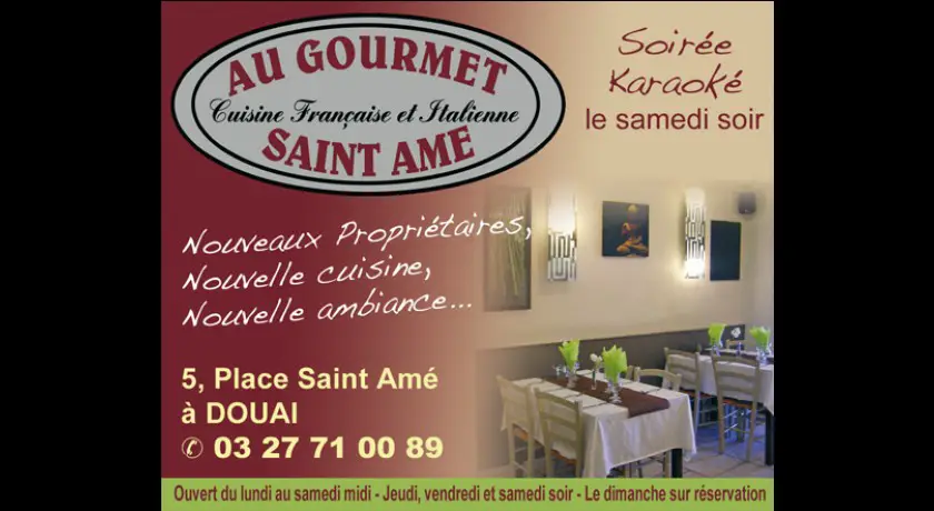 Restaurant Au Gourmet Saint Ame Douai