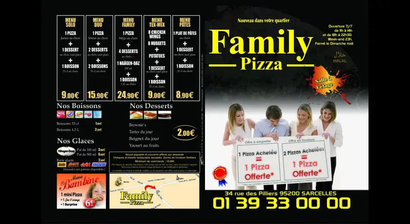 Restaurant Family Pizza Sarcelles